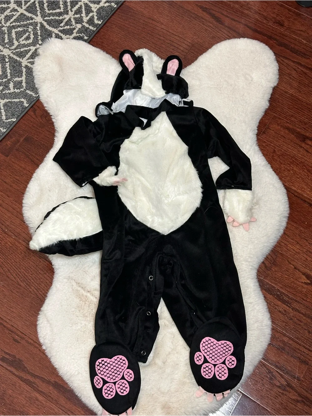 InCharacter Black & White “Lil’ Stinker” Skunk Infant Costume
